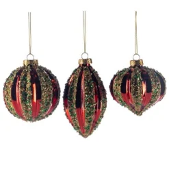 ohgreen Glitterstreep kerstbal