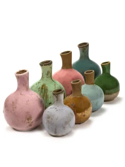 ohgreen Gold & Pastel Vaas l l17xb17xh24cm ass/4 mix