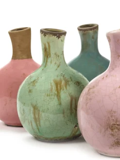 ohgreen Gold & Pastel Vaas l l17xb17xh24cm ass/4 mix