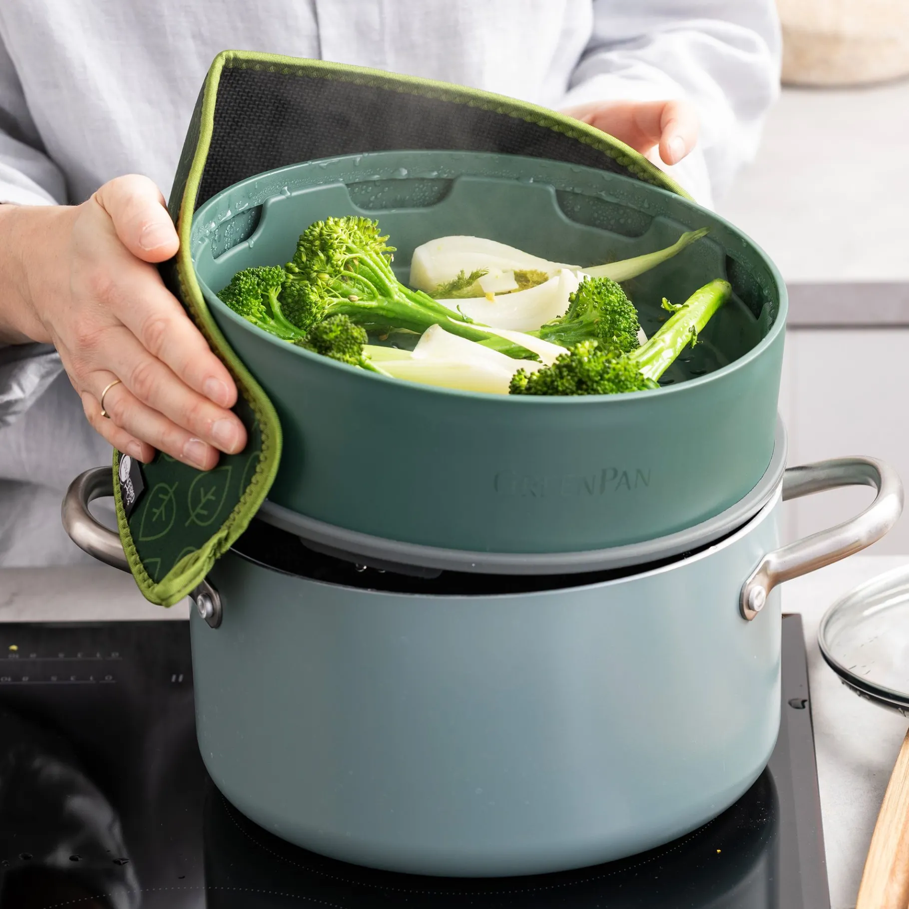 ohgreen Green pan steamy green 24cm