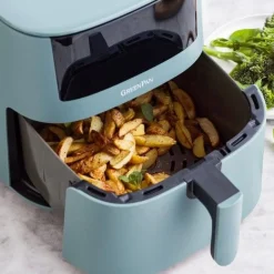 ohgreen Greenpan bistro xxl airfryer - smokey blue - pfas-vrije keramische antiaanbaklaag - 7,2l mand - 11 presets