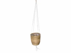ohgreen Hanging pot stripe grey d15h14cm