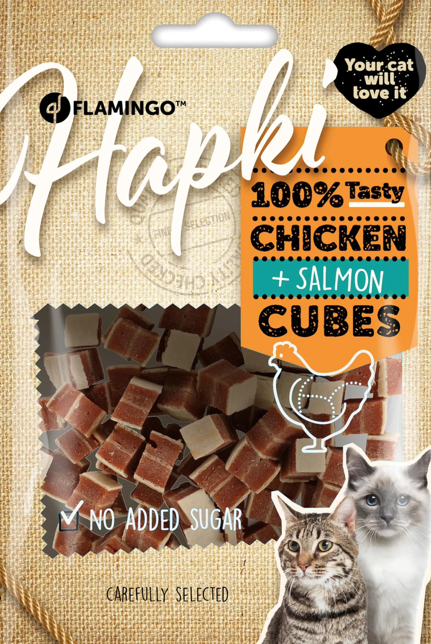 ohgreen Hapki blokjes met kip en zalm 50gr