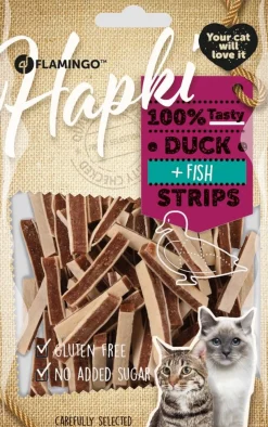ohgreen Hapki duck & cod strips 85gr