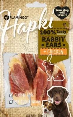ohgreen Hapki rabbit ear wrapped with chicken 85gr