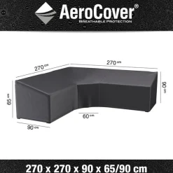 ohgreen Hoes lounge L/T 270x270x90xh65/90cm