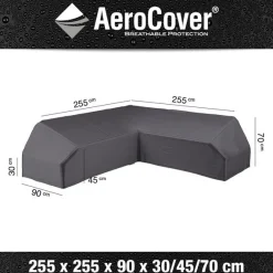 ohgreen Hoes lounge met platform 255x255x90xh30/45/70cm