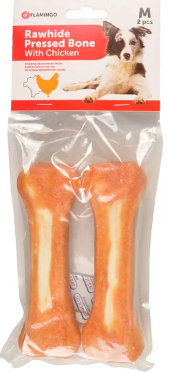 ohgreen Hondenbeen wit kip 2st-220g-15cm