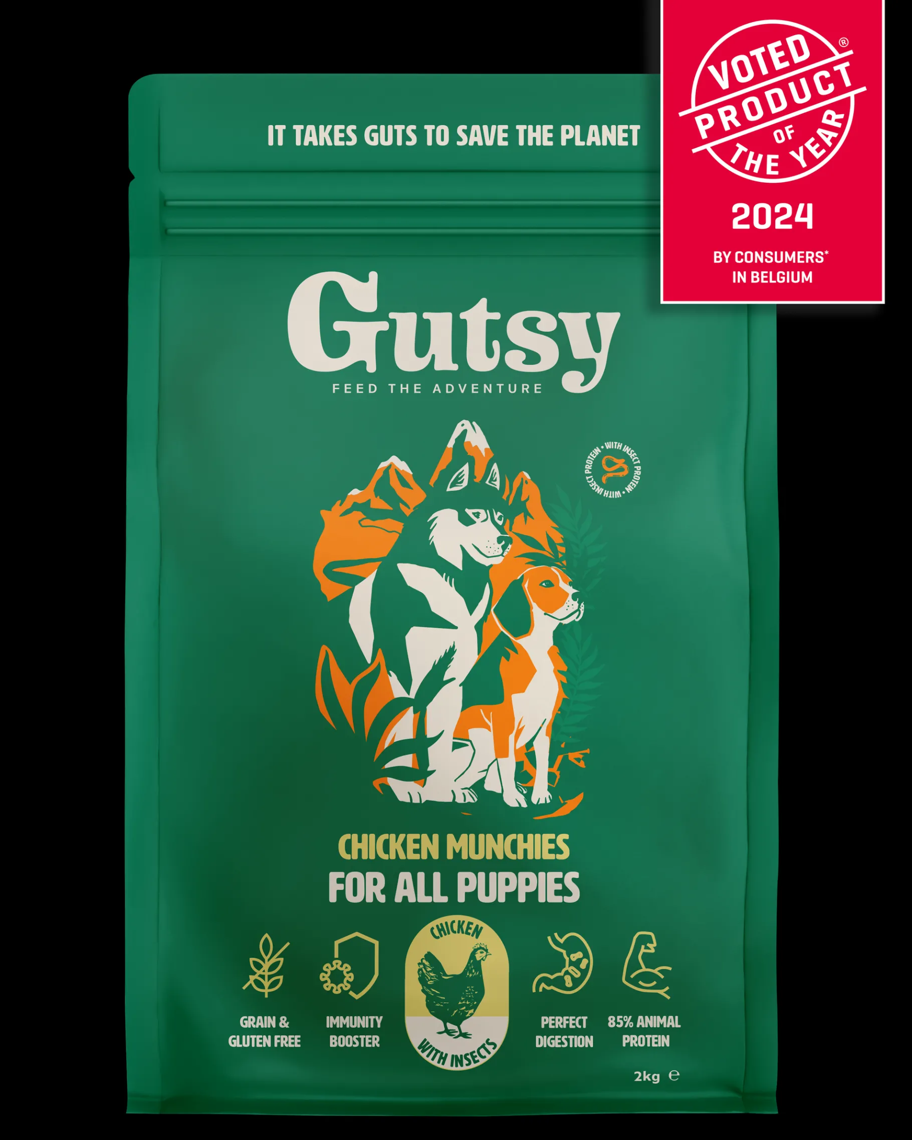 ohgreen Hondenbrokken kip en insect 2kg puppy