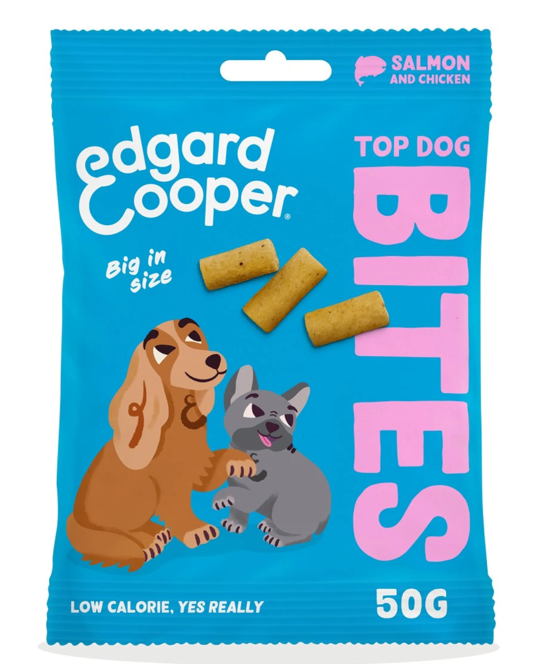 ohgreen Hondensnack treats top dog bites met zalm en kip