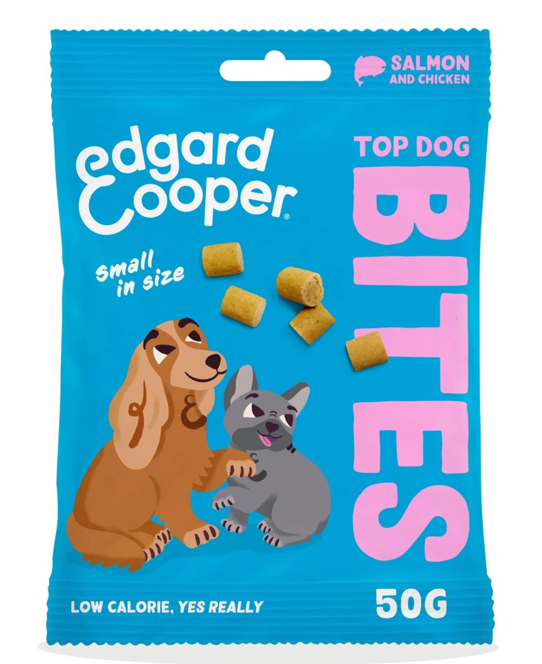 ohgreen Hondensnack treats top dog bites met zalm en kip