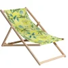 ohgreen Hout strandstoel Mauel pastel yellow