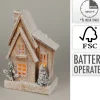 ohgreen Huis met led sneeuw