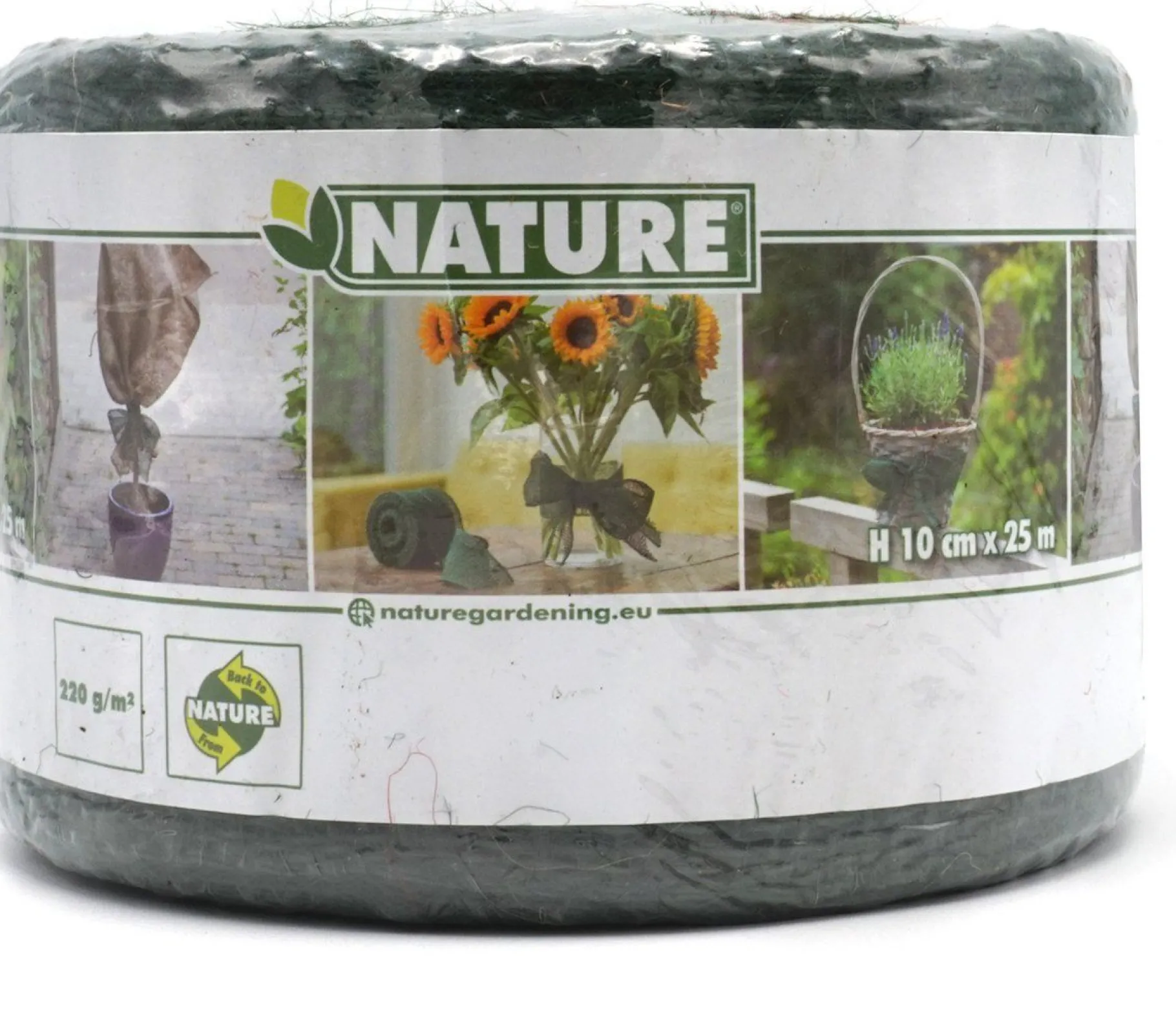 ohgreen Juteband h10cmx25m groen 220g/m²