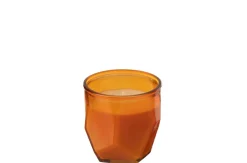 ohgreen Kaars origami glas oranje 30u