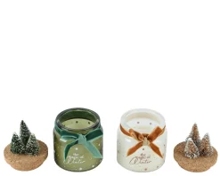 ohgreen Kaars strik fluweel kerstboom