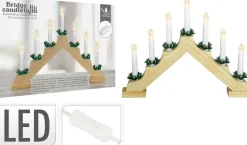 ohgreen Kaarsenbrug hout 7 lampen