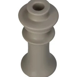 ohgreen Kandelaar fijn aardewerk beige 8x8x18cm