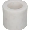 ohgreen Kandelaar marmer wit 6.5x6.5x5.5cm
