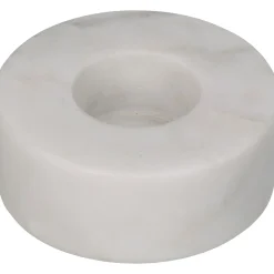 ohgreen Kandelaar marmer wit 9x9x3cm