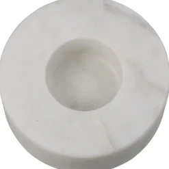 ohgreen Kandelaar marmer wit 9x9x3cm