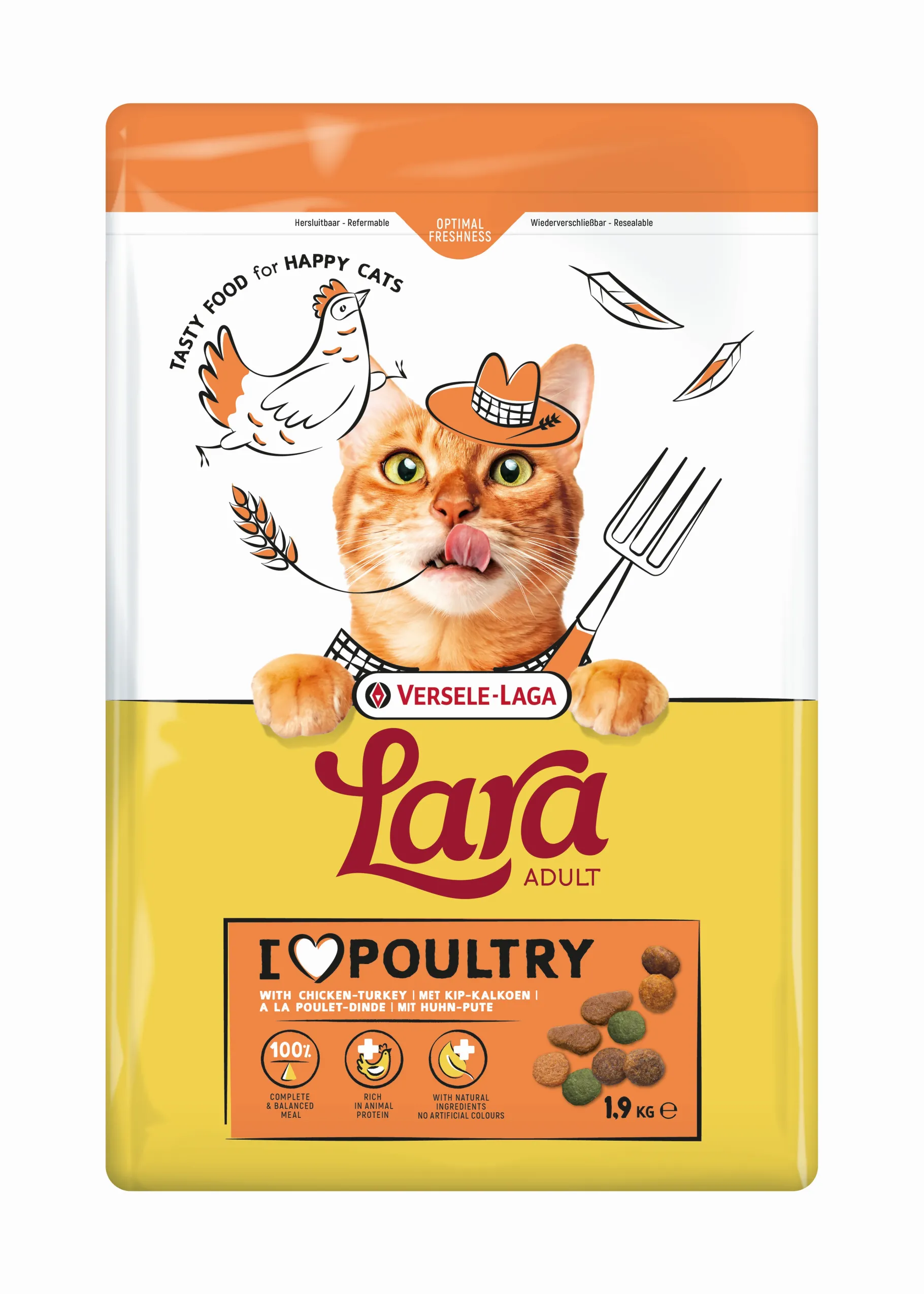 ohgreen Kattenbrokken lara adult with chicken-turkey 1,9kg