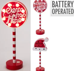 ohgreen Kerst deco led hout 29cm