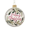 ohgreen Kerstbal glas helder 8cm transparant