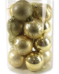 ohgreen Kerstbal goud (16sts)