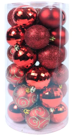 ohgreen Kerstbal wijnrood (30sts)