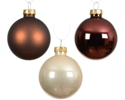 ohgreen Kerstballen glas glanzend, emaille, mat