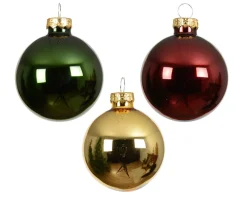 ohgreen Kerstballen glas glanzend
