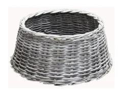 ohgreen Kerstboomhuls rotan white wash d75h20cm