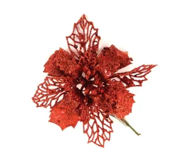 ohgreen Kerstster op clip kerstrood