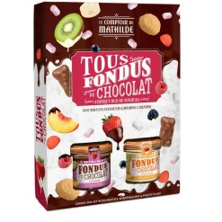ohgreen Kit fondue chocolade melk en wit & marshmallows, koekjes en snoepjes