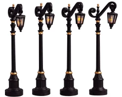 ohgreen Koloniale straatlantaarn, set van 4, zonder (4,5v)