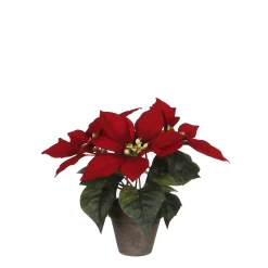 ohgreen Kunststof poinsettia in pot