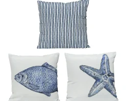 ohgreen Kussen 40cm blauw