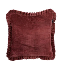 ohgreen Kussen donker ruffled - l45xb45xh10