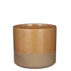ohgreen Lago pot rond bruin - h16,5xd18cm