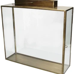 ohgreen Lantaarn messing goud 35x10x34cm