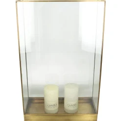 ohgreen Lantaarn messing goud 34x15x55cm