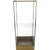 ohgreen Lantaarn messing goud 15x15x40cm