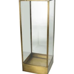 ohgreen Lantaarn messing goud 15x15x40cm