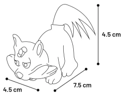 ohgreen Latex dier met touw 8cm display