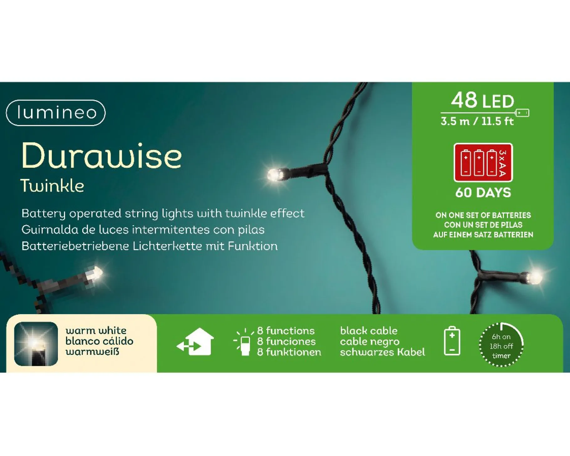ohgreen Led durawise basic lights batterij