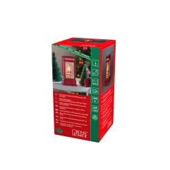 ohgreen Led kerstlantaarn telefooncel met kerstman