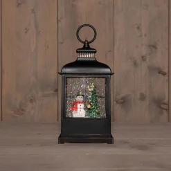 ohgreen Led lantaarn sneeuwpop glitterwater