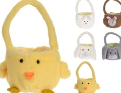 ohgreen Mand met Hengsel dier Mand met Hengsel dier 13 cm 5 ass