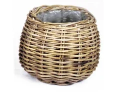 ohgreen Mand rond grijs D26H24CM